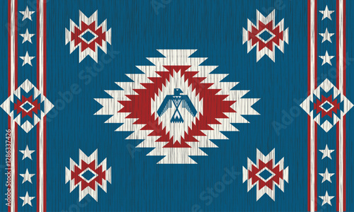 American Rug Patterns, Navajo carpet,Tribal Pattern,Native American, Motif, Geometric, Decorative Rug Design, Blanket,Illustration, Boho,Aztec Ethnic Decor,American rug pattern,Persian rug pattern.