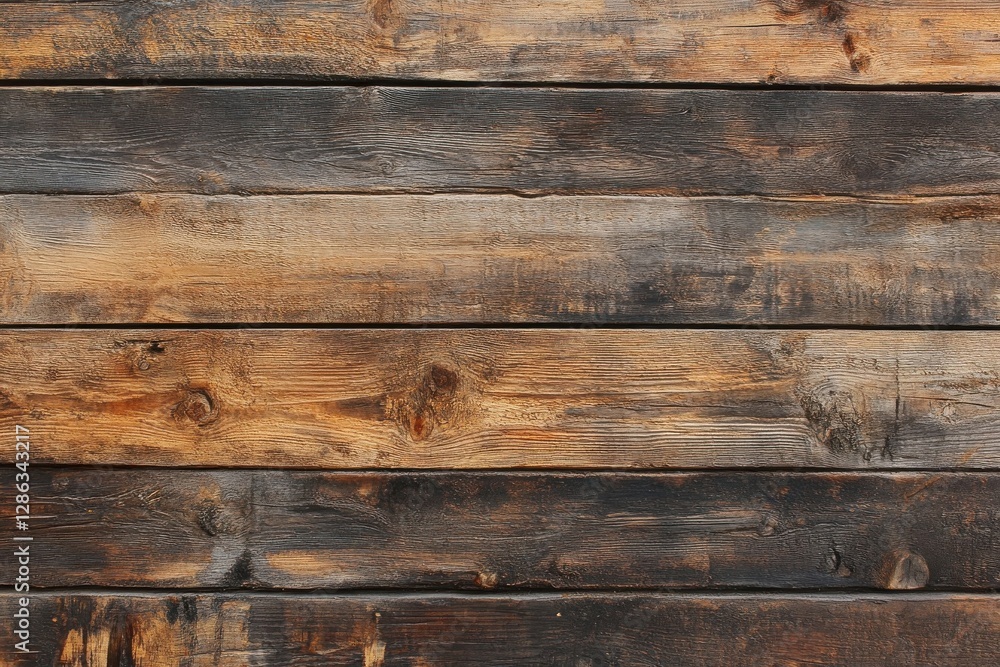 Obraz premium Rustic Weathered Wooden Planks Background Texture