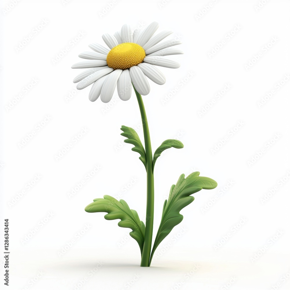 Chamomile plant isolated on white background Chamomile plant isolated on white background