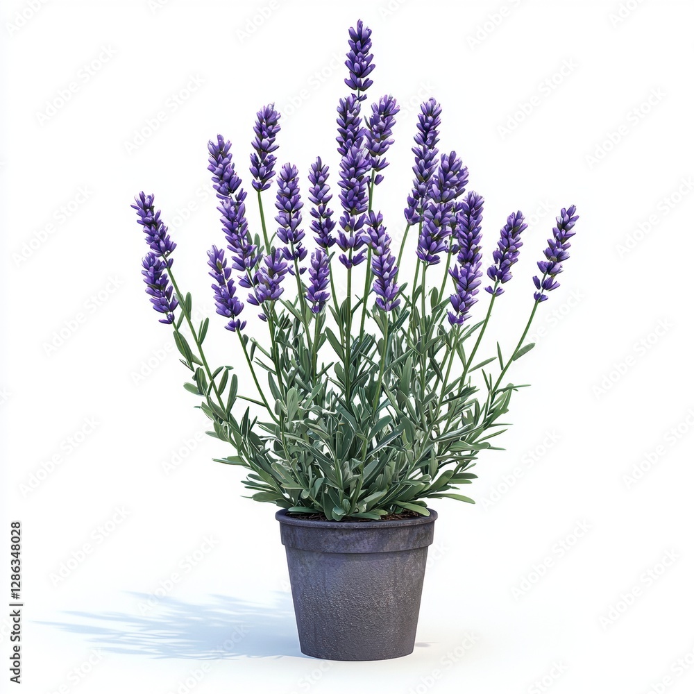 Lavender plant isolated on white background Lavender plant isolated on white background