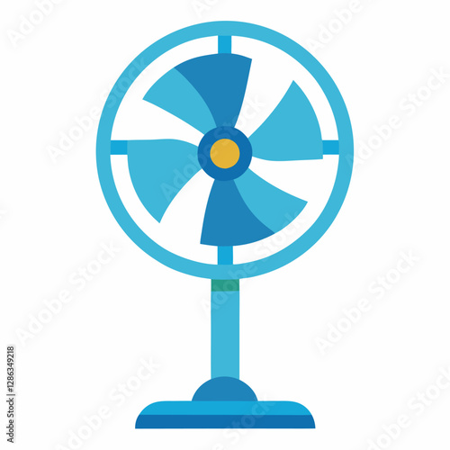 new style table fan vector icon with white background