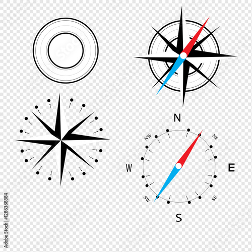various types of nautical compasses