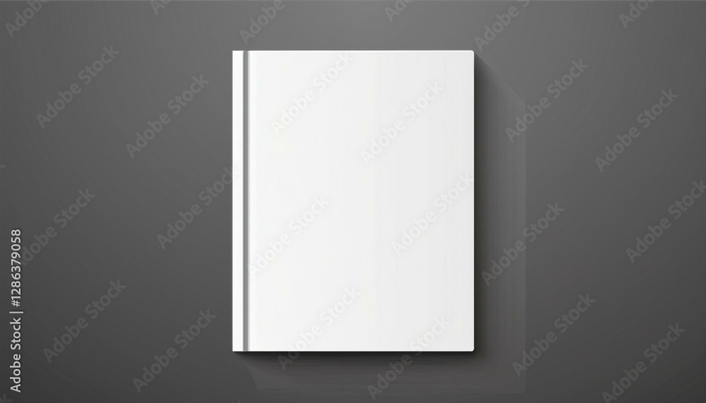 Blank book cover mockup layout design with shadows for branding. Vector illustration. Blank book cover mockup layout design with shadows for branding. Vector illustration.