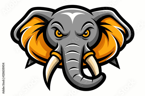 Wallpaper Mural elephant head mascot Torontodigital.ca