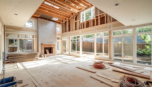 Home renovation and expansion project, home improvement, renovation, construction, house, remodel, extension ,

