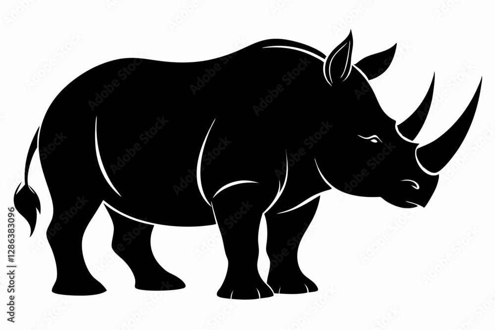 Fototapeta premium shark silhouette black vector