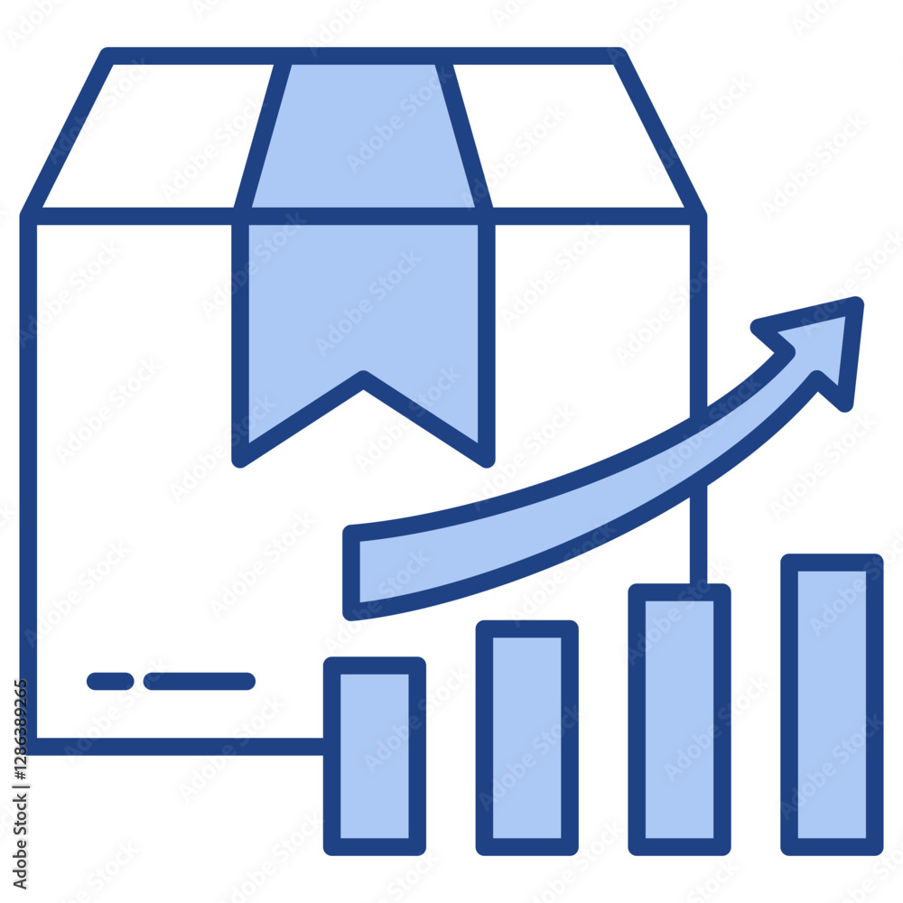 Fototapeta premium Trends Blue Icon