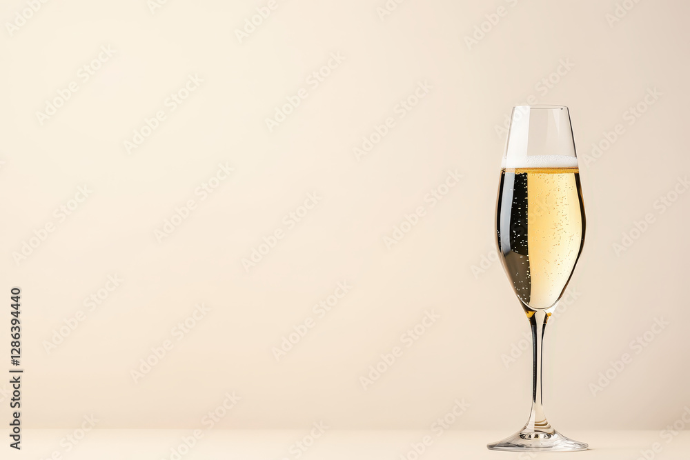 Bubbles of Celebration: A single, elegant champagne flute brimming with effervescent bubbly, set against a soft, inviting backdrop. Bubbles of Celebration: A single, elegant champagne flute brimming with effervescent bubbly, set against a soft, inviting backdrop.