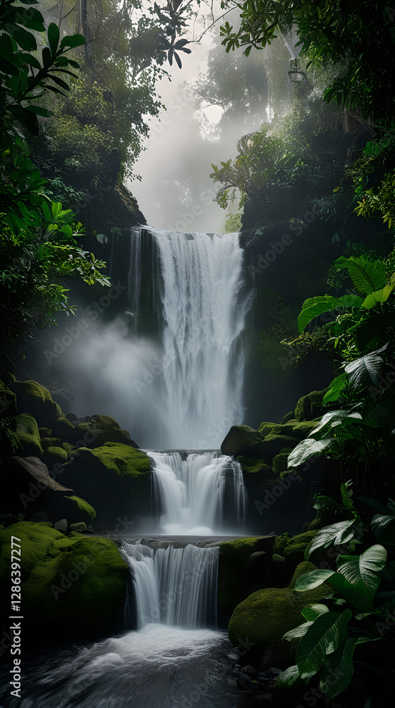 Fototapeta premium waterfall in the forest