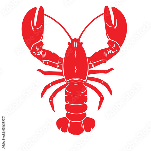 Crayfish prawn shrimp lobster seafood logo design inspiration symbol vector illustration.