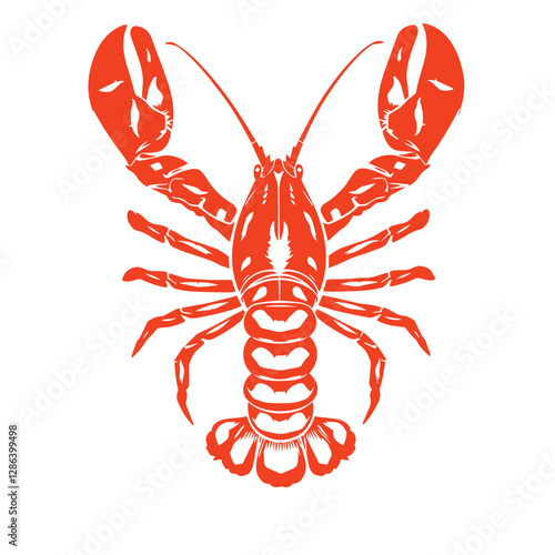 Crayfish prawn shrimp lobster seafood logo design inspiration symbol vector illustration.