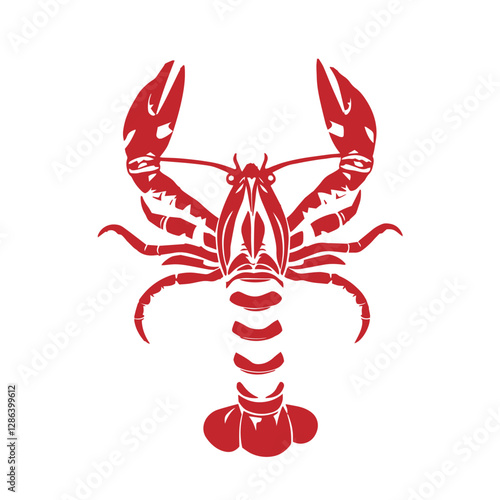 Crayfish prawn shrimp lobster seafood logo design inspiration symbol vector illustration.
