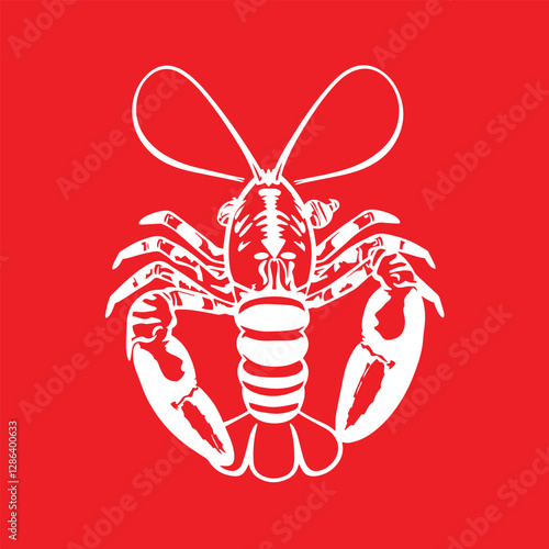 Crayfish prawn shrimp lobster seafood logo design inspiration symbol vector illustration.