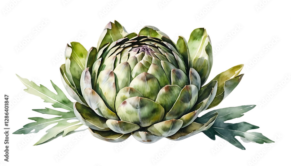 Obraz premium artichoke Watercolor png