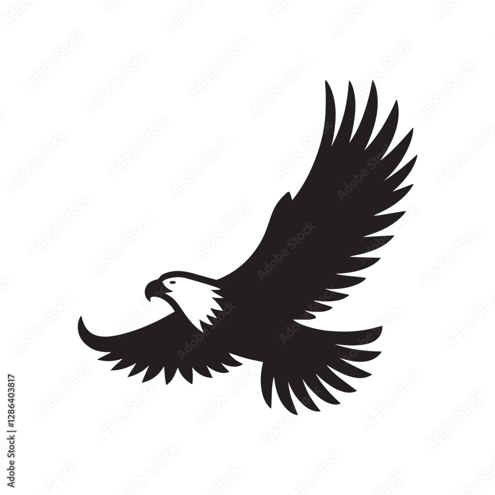 Obraz premium Eagle Silhouette Vector eps file