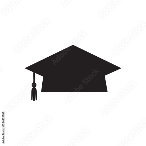 Graduation Cap silhouette – Graduation Day EPS Vector Illustration
