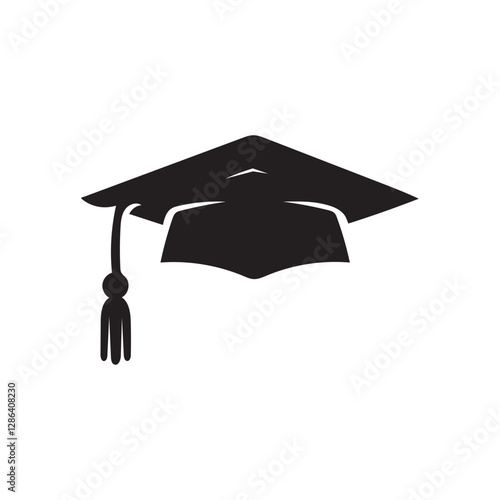 Graduation Cap silhouette – Graduation Day EPS Vector Illustration