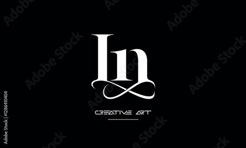 LN, NL, L, N abstract letters logo monogram