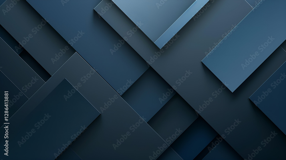 Obraz premium Abstrakcyjne geometryczne tło w ciemnych odcieniach.