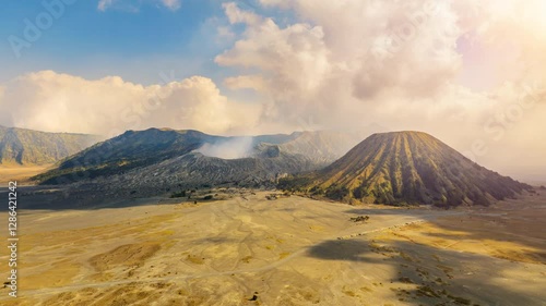 Hyperlapse of the active volcano Bromo in Indonesia.