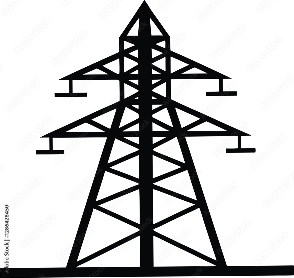 Electricity tower silhouette,Electricity tower vector iocn,Electricity tower clipart Electricity tower silhouette,Electricity tower vector iocn,Electricity tower clipart