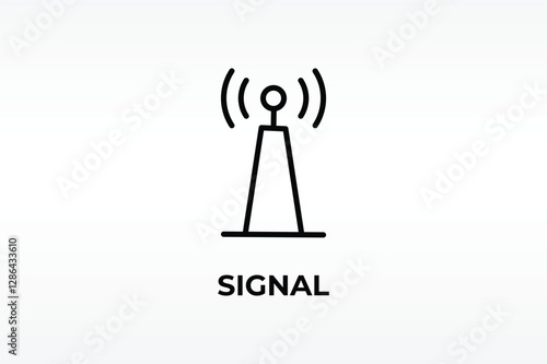Tower Vector, Icon Or Logo Sign Isolated Symbol Illustration