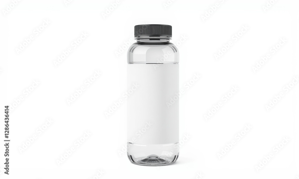 clear reusable water bottle with black cap, perfect for hydration. Ideal for fitness, travel, and daily use. minimalist design allows for customization clear reusable water bottle with black cap, perfect for hydration. Ideal for fitness, travel, and daily use. minimalist design allows for customization