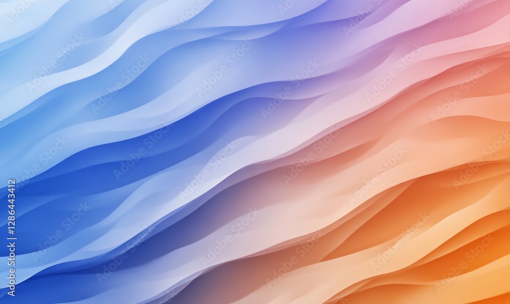 Obraz premium Abstract wavy gradient background for design