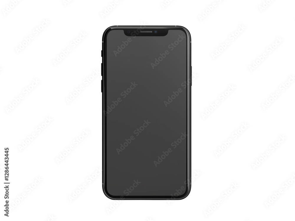 Empty smartphone screen Generative AI Empty smartphone screen Generative AI