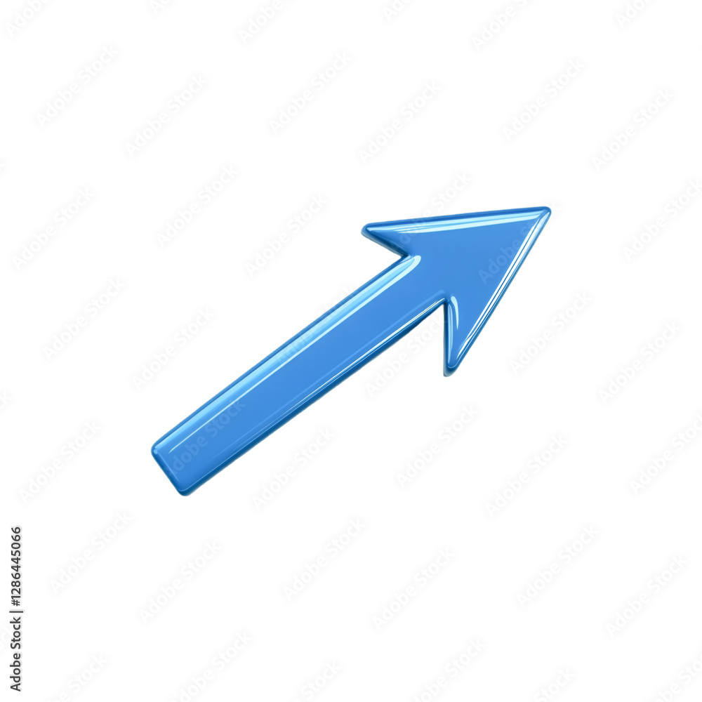 Shiny Blue Arrow Pointing Upward Progress Growth Success Shiny Blue Arrow Pointing Upward Progress Growth Success