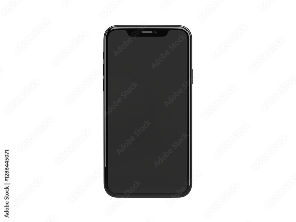 Empty smartphone screen Generative AI Empty smartphone screen Generative AI