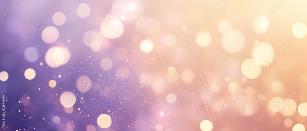 Obraz premium Colorful bokeh background with soft pastel lights, blurred circles, and a dreamy effect. Abstract design for festive and creative themes.