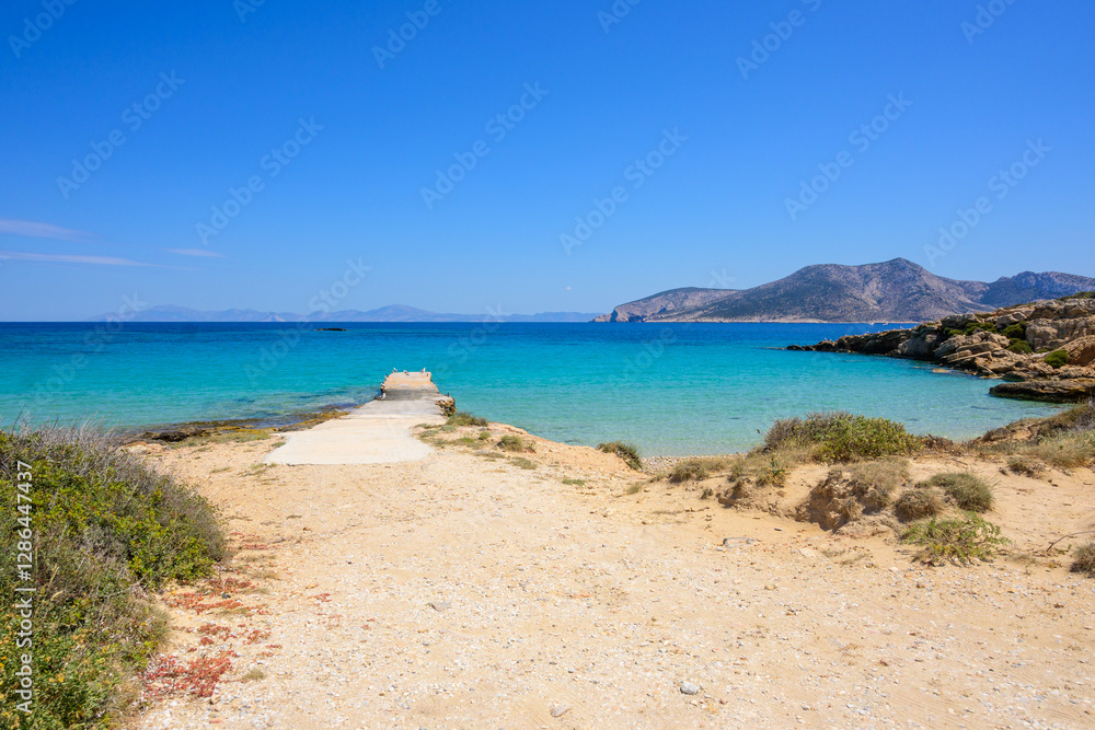 The coast of Ano Koufonisi island. Koufonisia, Small Cyclades, Greece