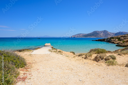 Obraz na płótnie The coast of Ano Koufonisi island. Koufonisia, Small Cyclades, Greece w salonie