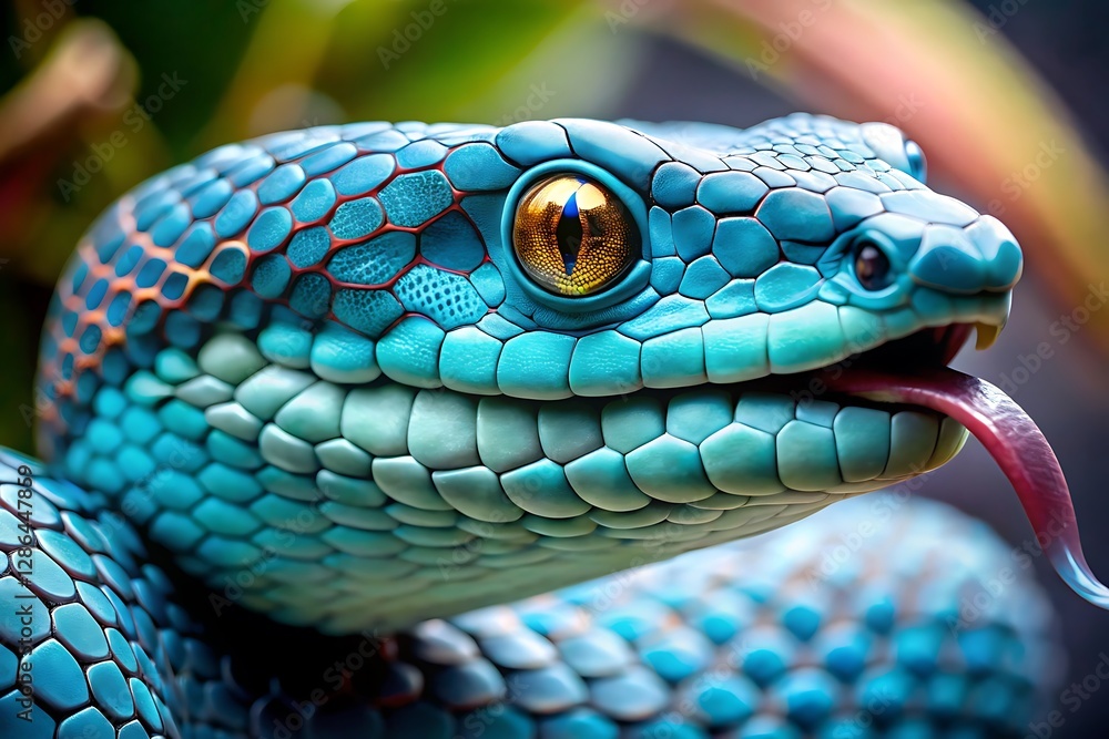 Fototapeta premium A fascinating exploration of the viper snake
