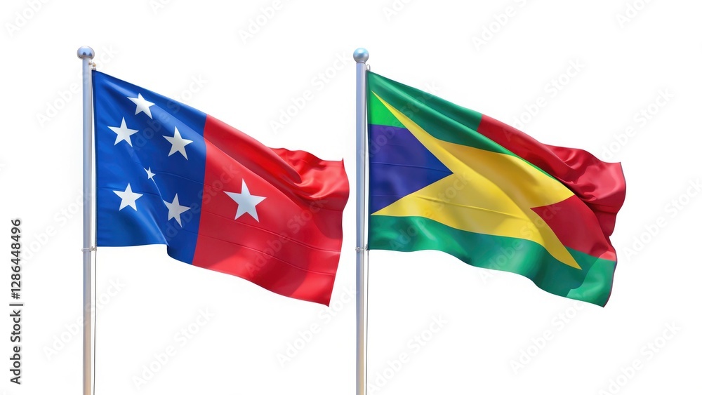 Togo Samoa Flags, White Background, Rule of Thirds Composition, National Symbols, Flag Images, Country Flags, African Flag, Polynesian Flag Togo Samoa Flags, White Background, Rule of Thirds Composition, National Symbols, Flag Images, Country Flags, African Flag, Polynesian Flag