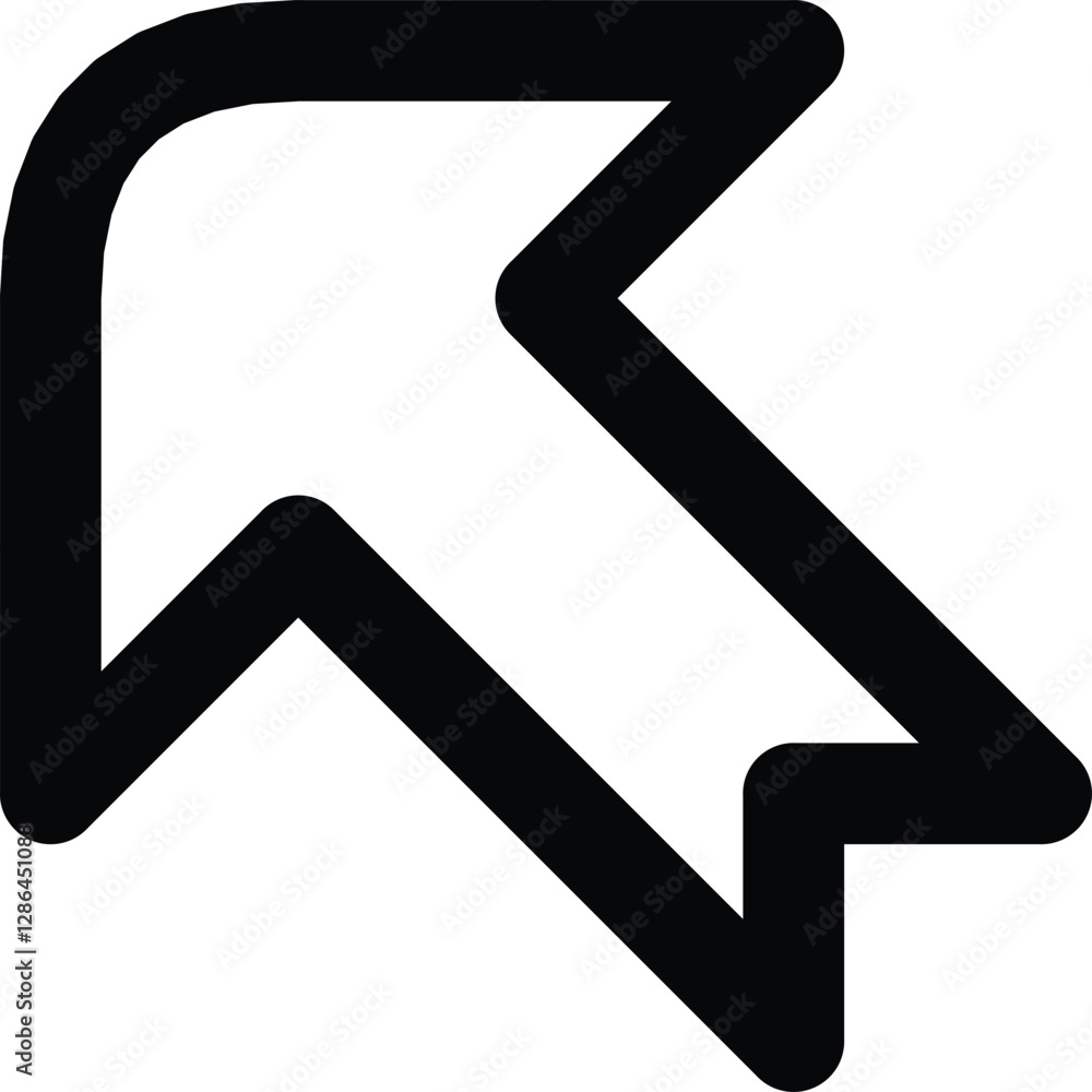 Black Simple Left Diagonal Arrow Icon On White Background Black Simple Left Diagonal Arrow Icon On White Background