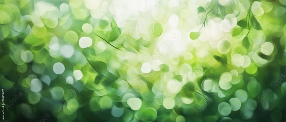 Natural green bokeh background, soft light effect, vibrant foliage, blurred leaves, abstract nature scene, sunlight filtering through greenery. Natural green bokeh background, soft light effect, vibrant foliage, blurred leaves, abstract nature scene, sunlight filtering through greenery.