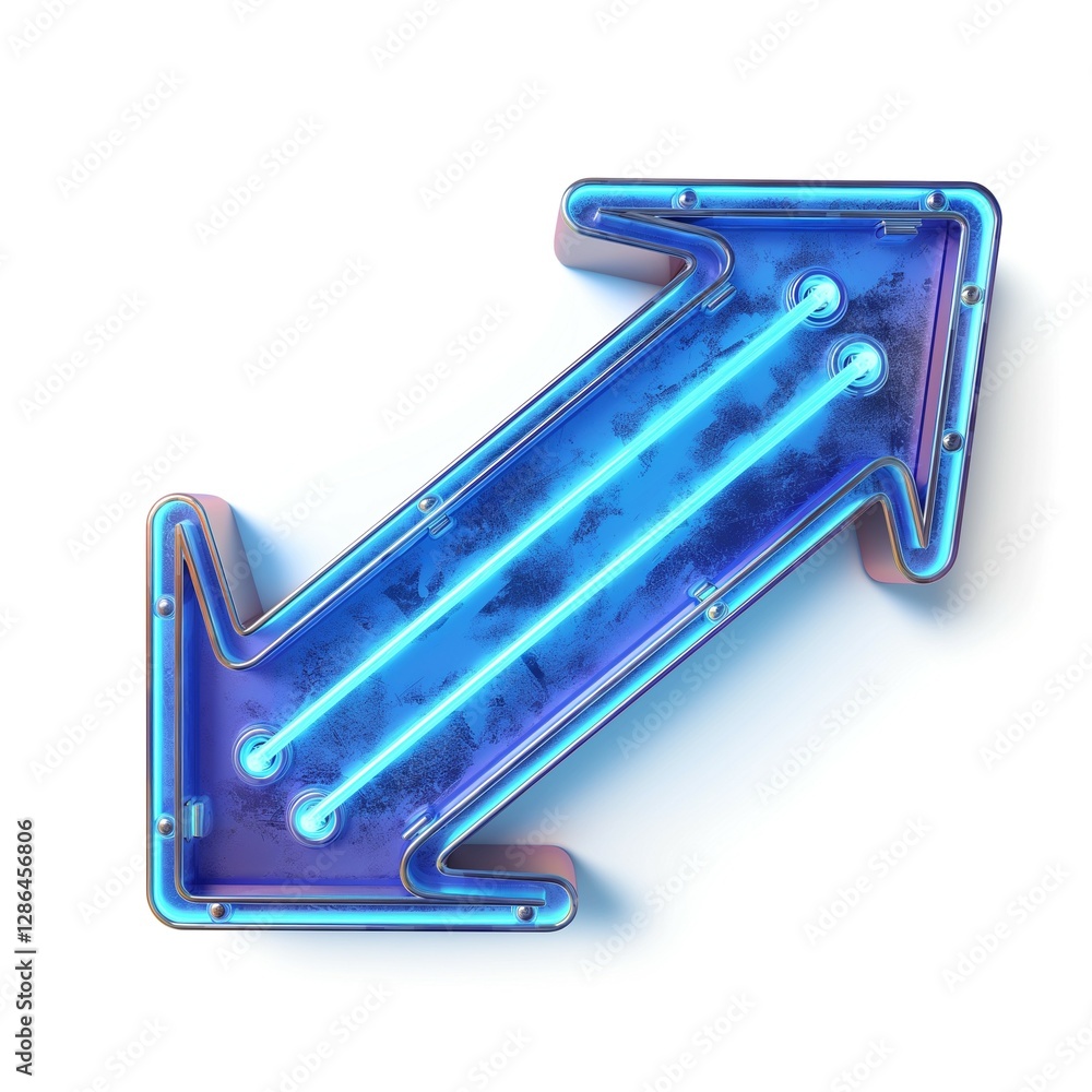 A vibrant neon blue double arrow symbolizing progress and direction. A vibrant neon blue double arrow symbolizing progress and direction.