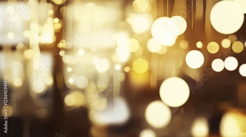 Wallpaper Mural Warm glowing bokeh lights as a festive background for holiday celebrations, parties, and events. Soft focus illumination creating a magical atmosphere. Torontodigital.ca