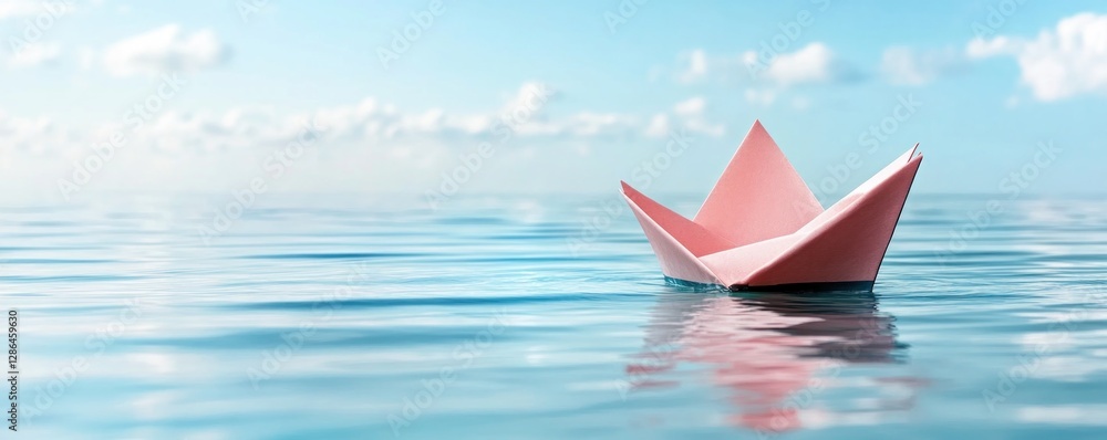 Visualize your business journey with this inspiring image of a simple Paper boat transforming into a symbol of success, navigating the challenges of the market Witness business growth as it overcomes Visualize your business journey with this inspiring image of a simple Paper boat transforming into a symbol of success, navigating the challenges of the market Witness business growth as it overcomes