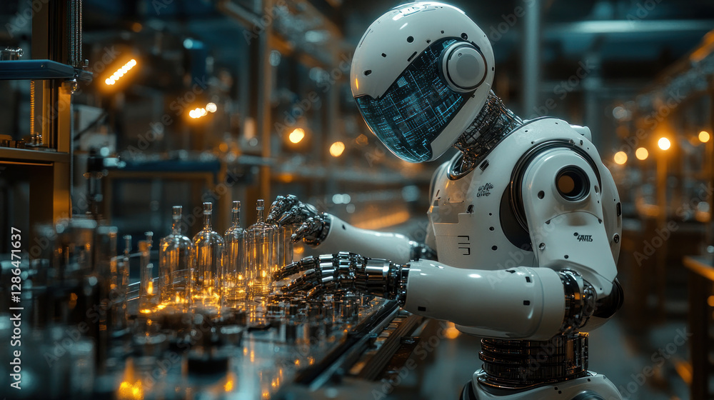 A futuristic AI-driven medical research lab with robotic arms conducting experiments A futuristic AI-driven medical research lab with robotic arms conducting experiments