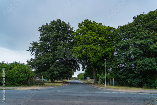 Fototapeta Naklejka Na Ścianę i Meble -  Road view of Sandwich, a small town in southeast England