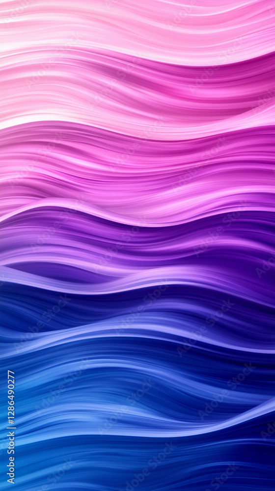 Serene pink and purple gradient with gentle waves creating calming effect Serene pink and purple gradient with gentle waves creating calming effect