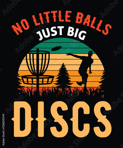  no little balls just discs t-shirt graphic