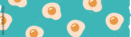 Tape with fried eggs pattern