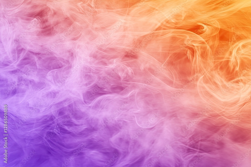 Vibrant smoke swirls in gradient colors Vibrant smoke swirls in gradient colors