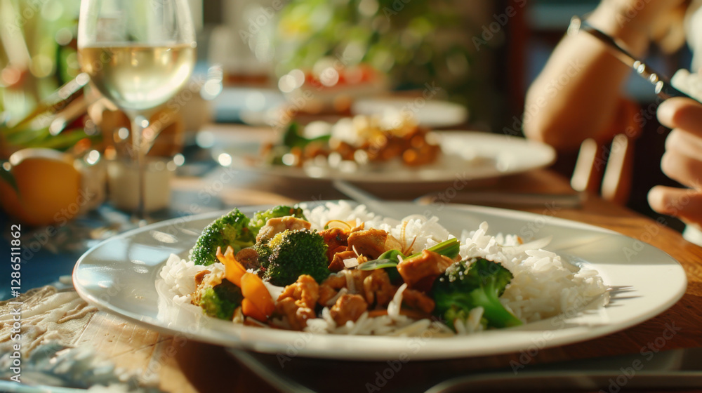 rice with broccoli and chicken rice with broccoli and chicken