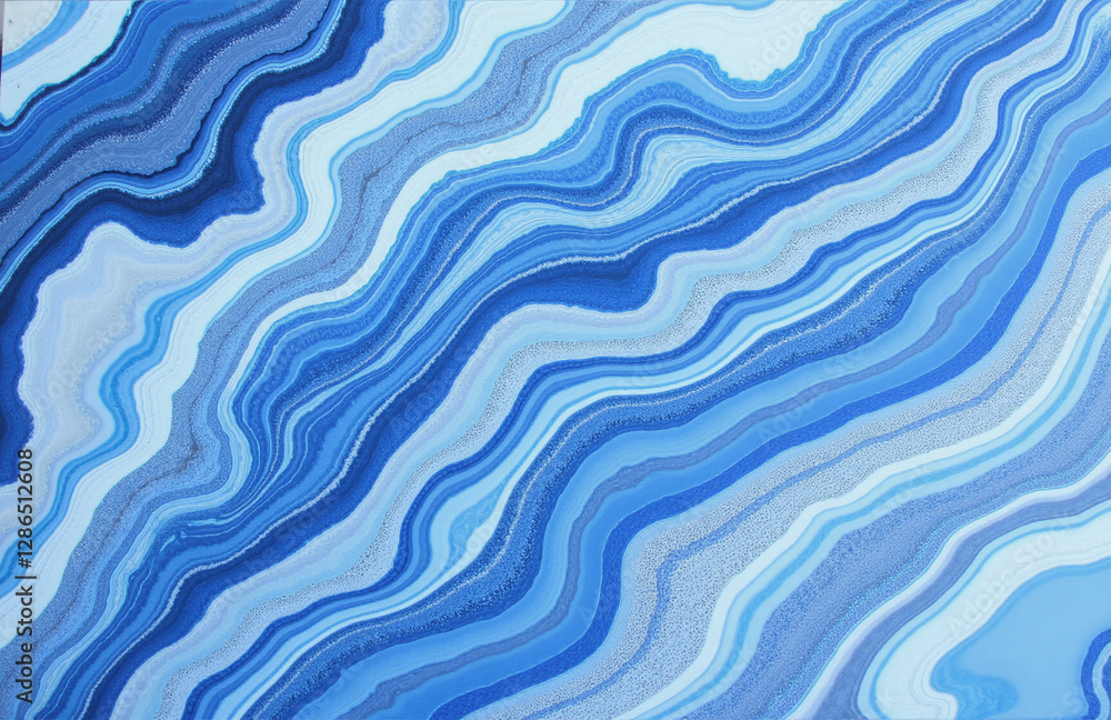 Abstract close up of intricate blue and white stone patterns Abstract close up of intricate blue and white stone patterns