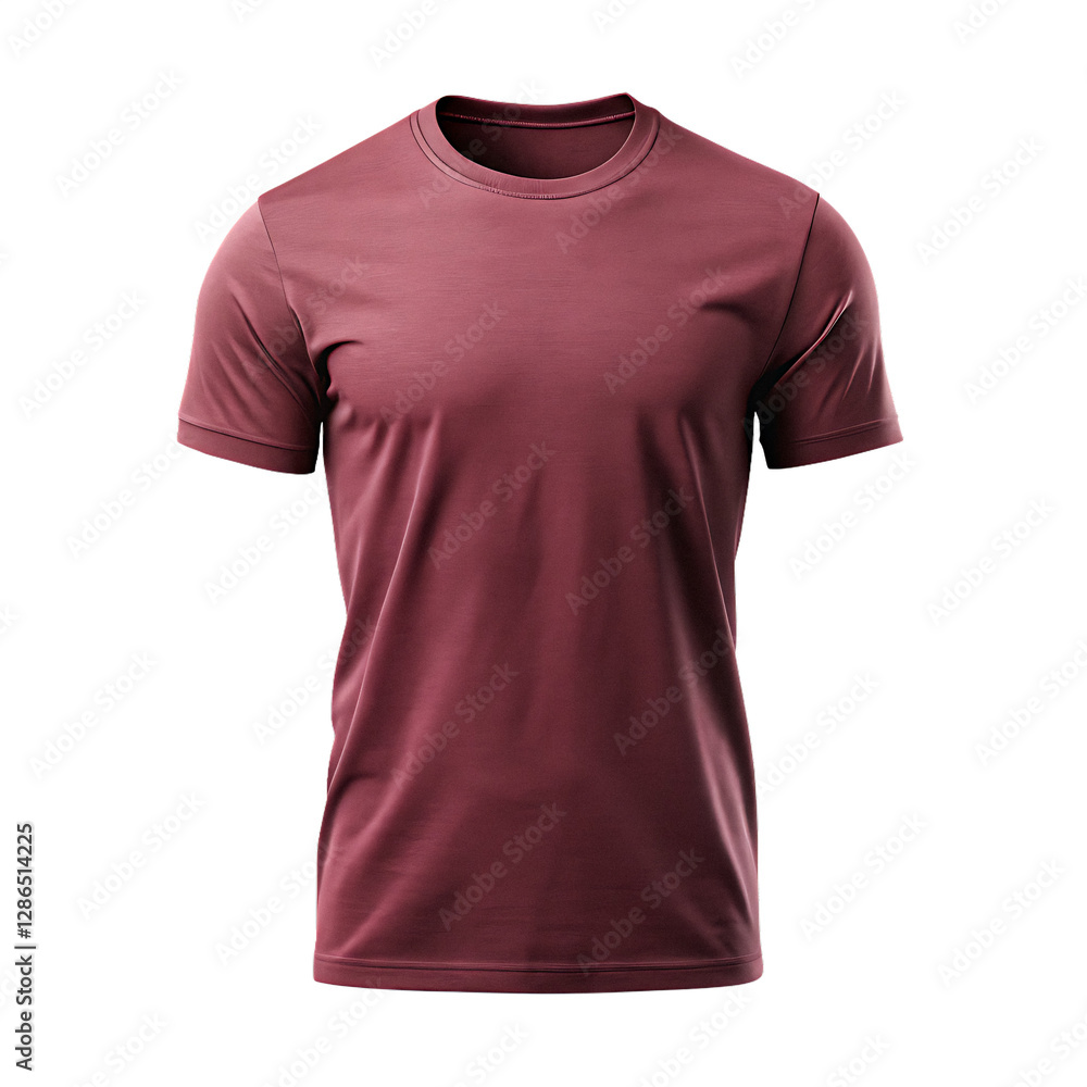 blank maroon color t-shirt on a transparent background blank maroon color t-shirt on a transparent background